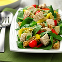 Artichoke and Spinach Rotini Salad with Tuna